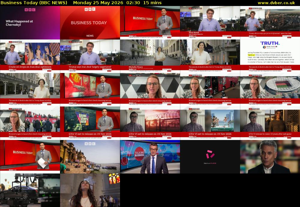 Business Today (BBC NEWS) Monday 25 May 2026 02:30 - 02:45
