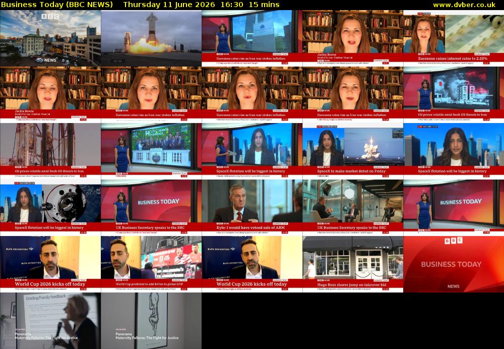 Business Today (BBC NEWS) Thursday 11 June 2026 16:30 - 16:45