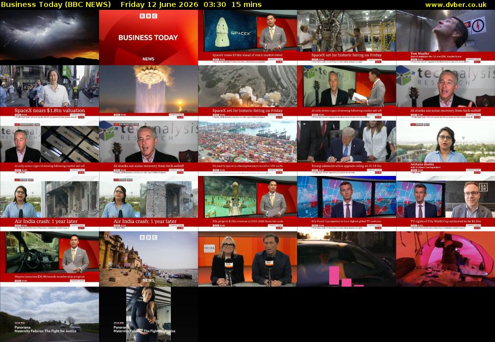 Business Today (BBC NEWS) Friday 12 June 2026 03:30 - 03:45