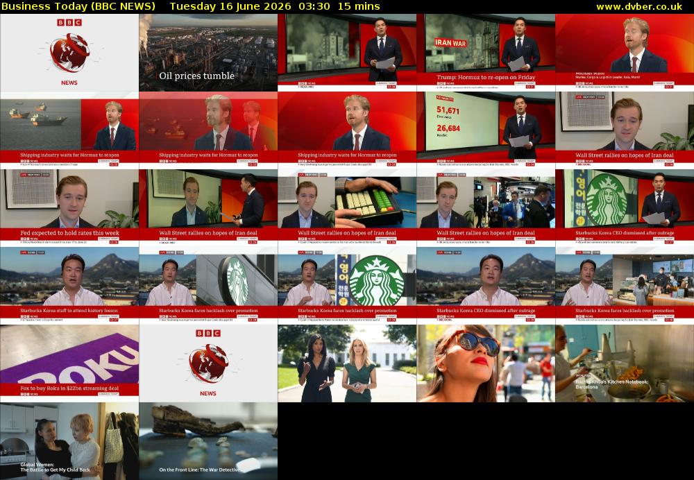 Business Today (BBC NEWS) Tuesday 16 June 2026 03:30 - 03:45