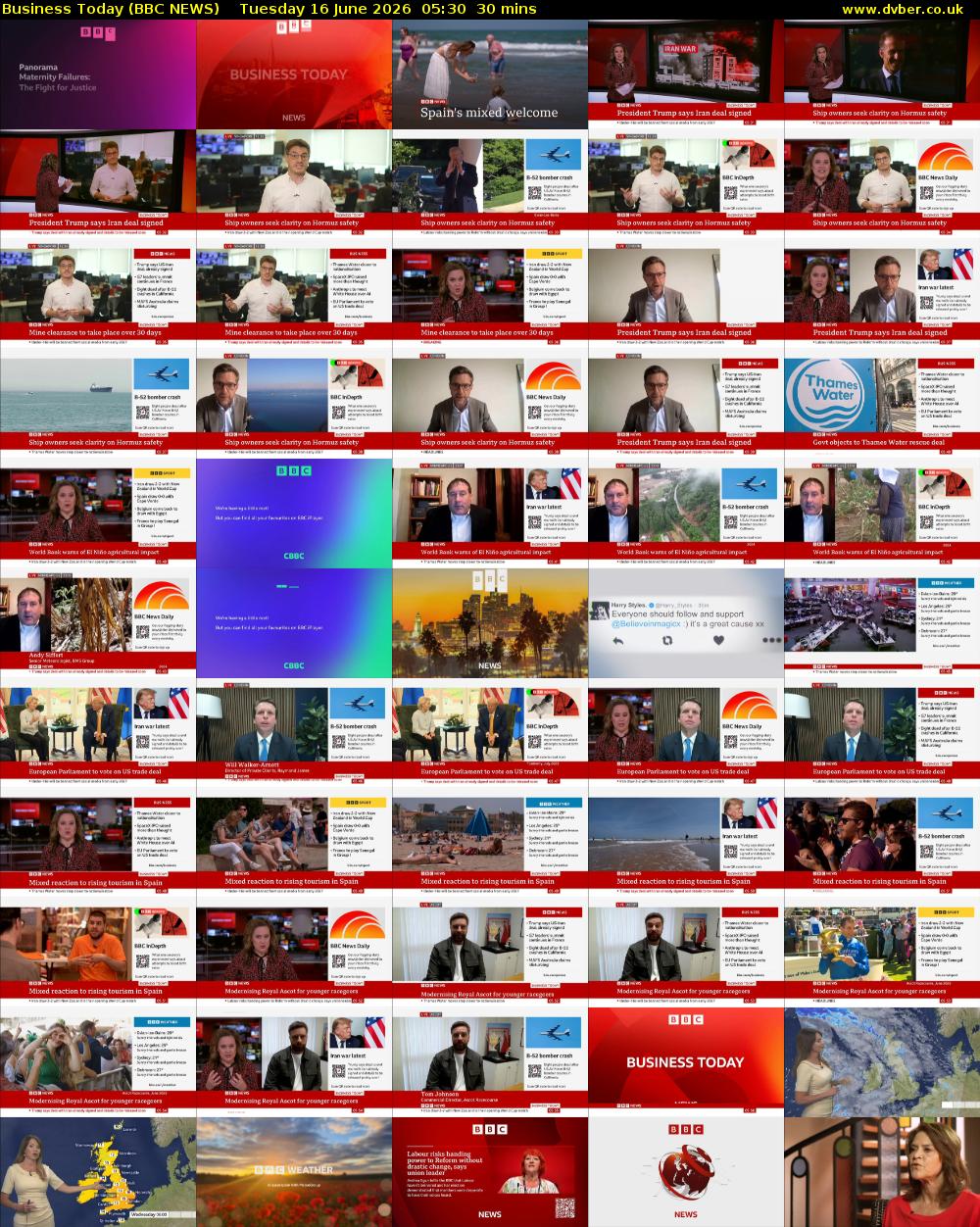 Business Today (BBC NEWS) Tuesday 16 June 2026 05:30 - 06:00