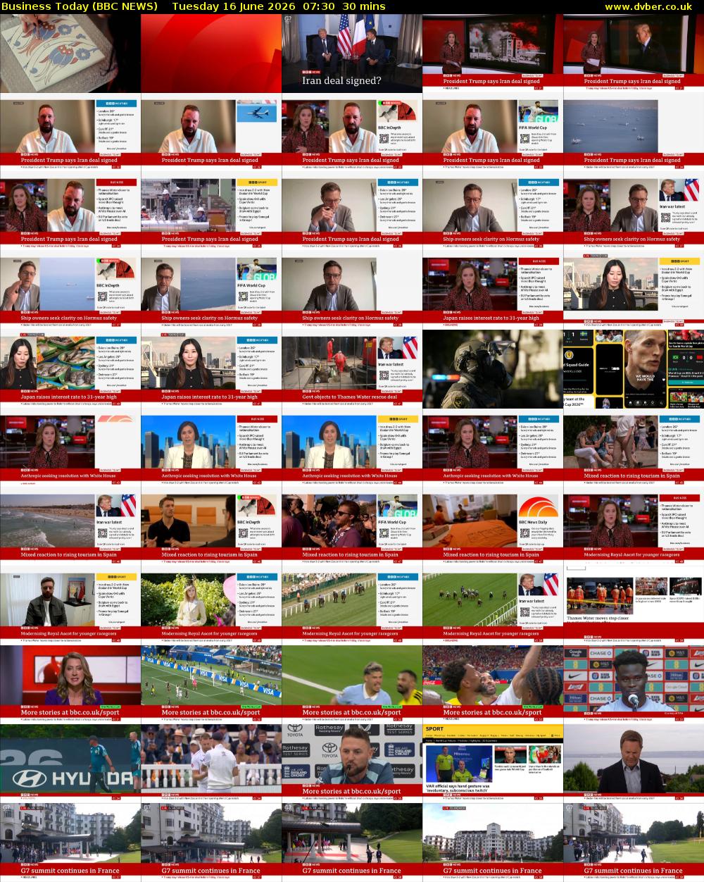 Business Today (BBC NEWS) Tuesday 16 June 2026 07:30 - 08:00