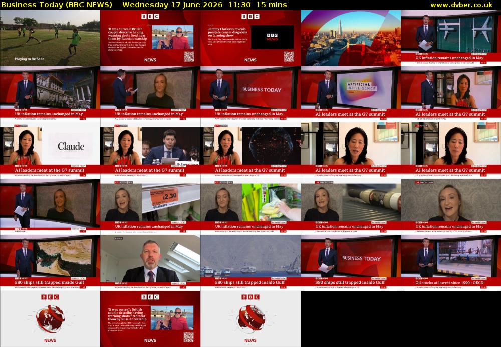 Business Today (BBC NEWS) Wednesday 17 June 2026 11:30 - 11:45