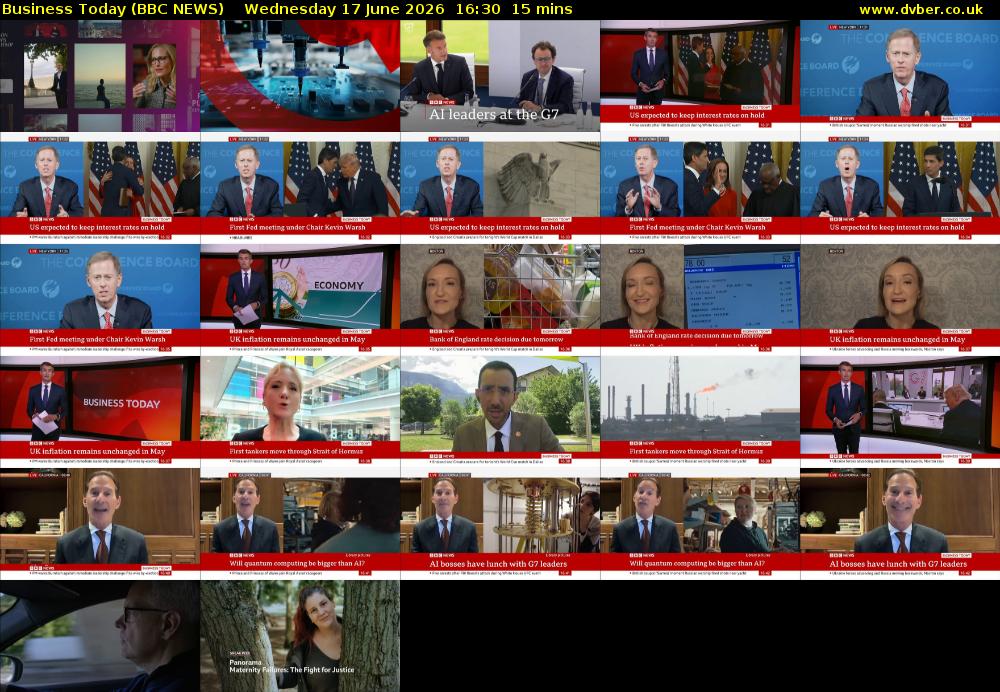 Business Today (BBC NEWS) Wednesday 17 June 2026 16:30 - 16:45