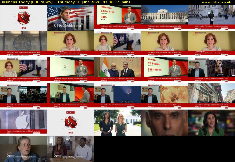 Business Today (BBC NEWS) Thursday 18 June 2026 02:30 - 02:45