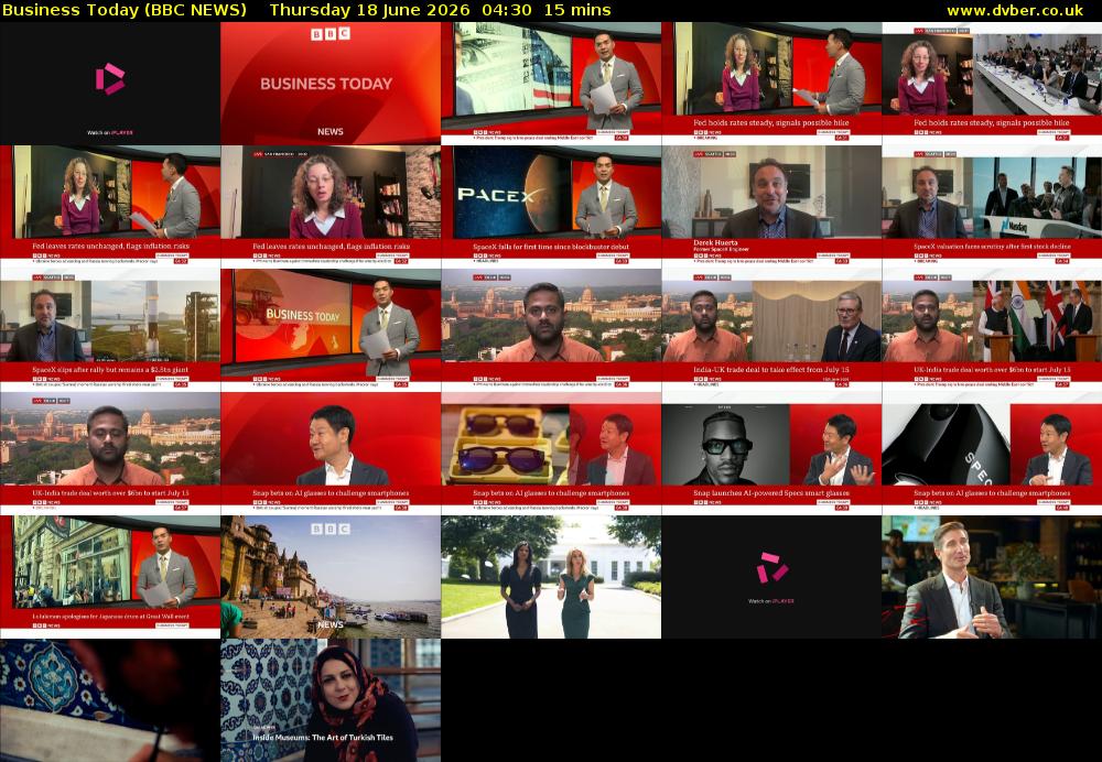 Business Today (BBC NEWS) Thursday 18 June 2026 04:30 - 04:45