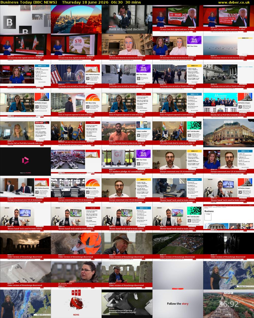 Business Today (BBC NEWS) Thursday 18 June 2026 06:30 - 07:00