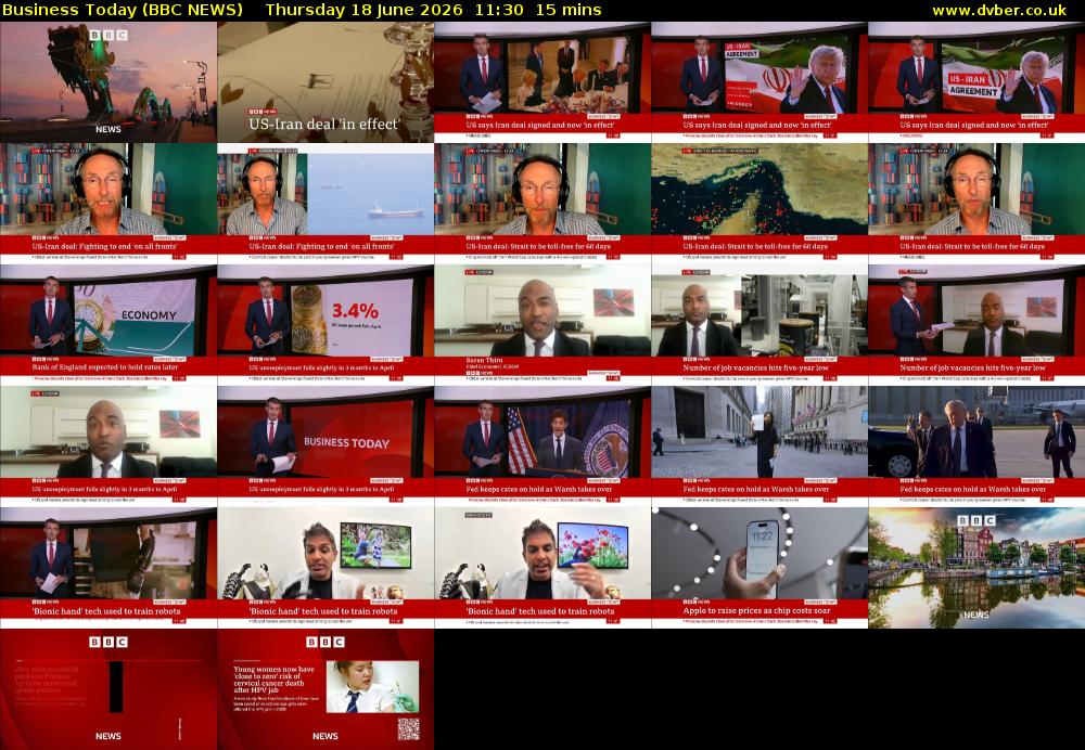 Business Today (BBC NEWS) Thursday 18 June 2026 11:30 - 11:45