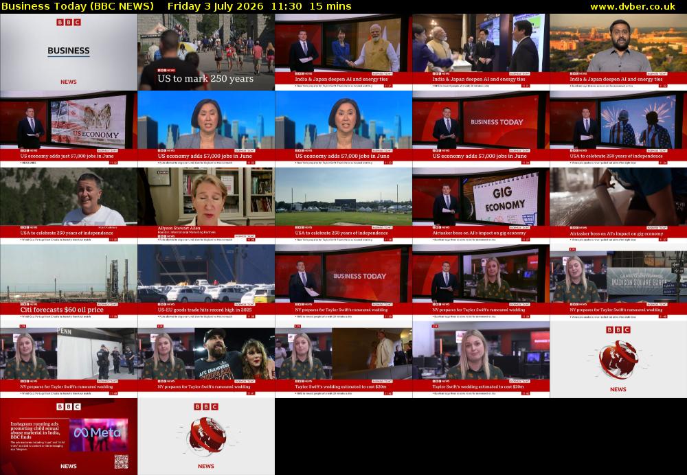 Business Today (BBC NEWS) Friday 3 July 2026 11:30 - 11:45