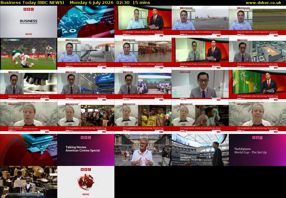 Business Today (BBC NEWS) Monday 6 July 2026 02:30 - 02:45