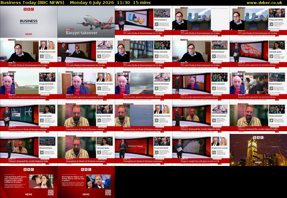 Business Today (BBC NEWS) Monday 6 July 2026 11:30 - 11:45