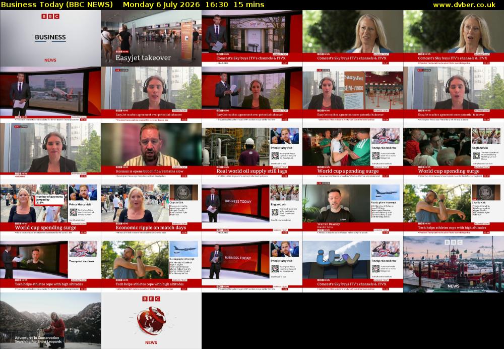 Business Today (BBC NEWS) Monday 6 July 2026 16:30 - 16:45