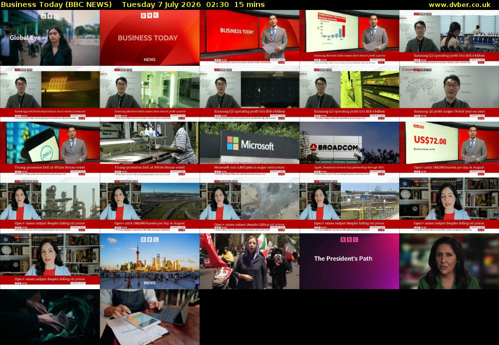 Business Today (BBC NEWS) Tuesday 7 July 2026 02:30 - 02:45