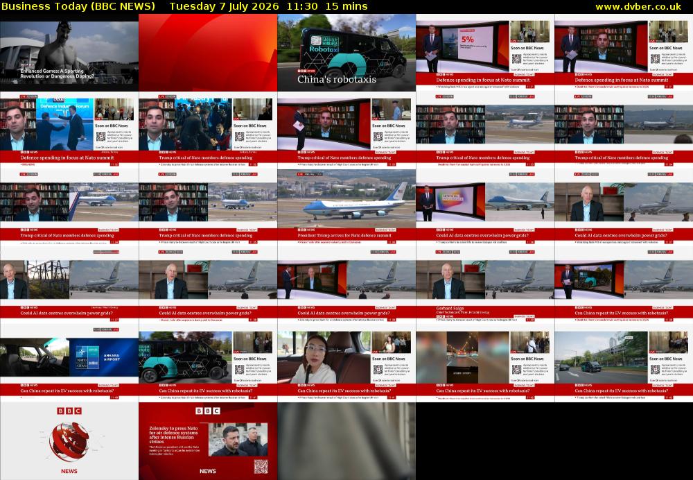 Business Today (BBC NEWS) Tuesday 7 July 2026 11:30 - 11:45