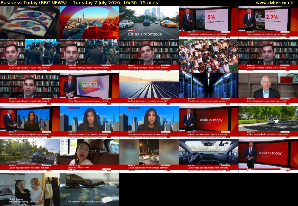Business Today (BBC NEWS) Tuesday 7 July 2026 16:30 - 16:45