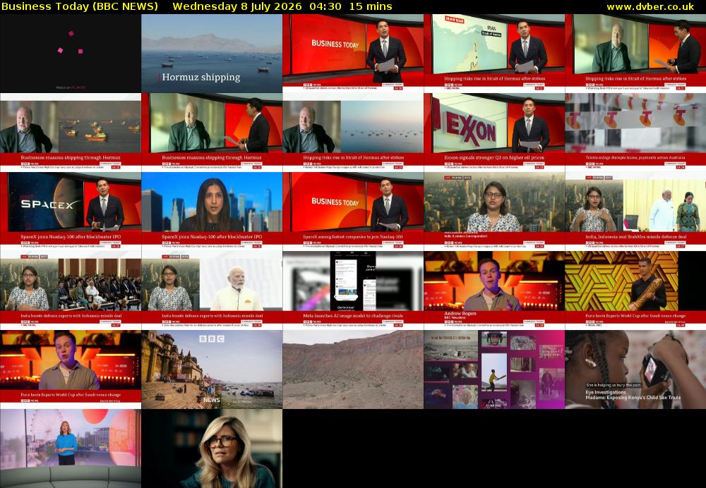 Business Today (BBC NEWS) Wednesday 8 July 2026 04:30 - 04:45