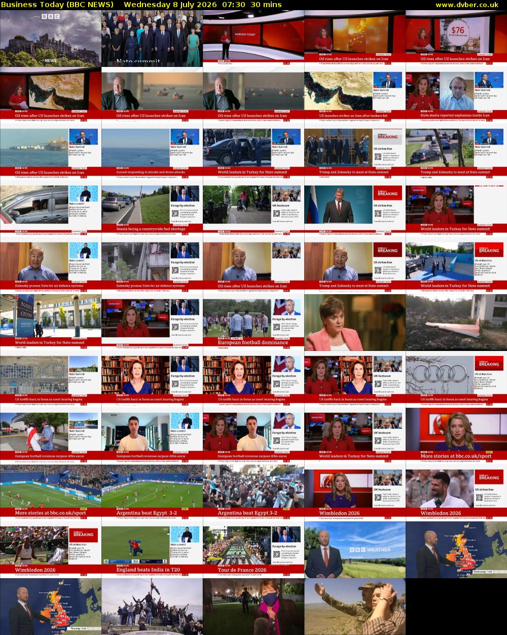 Business Today (BBC NEWS) Wednesday 8 July 2026 07:30 - 08:00