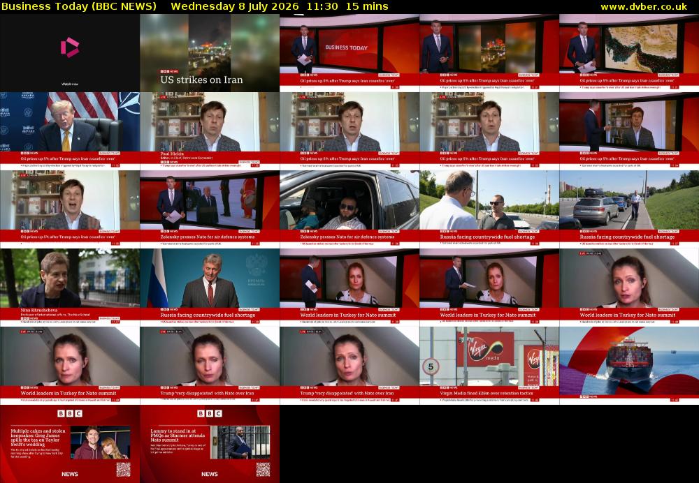 Business Today (BBC NEWS) Wednesday 8 July 2026 11:30 - 11:45