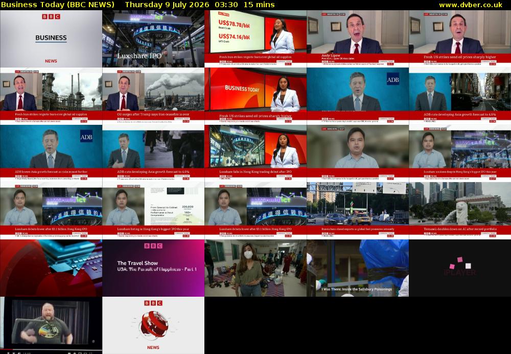 Business Today (BBC NEWS) Thursday 9 July 2026 03:30 - 03:45