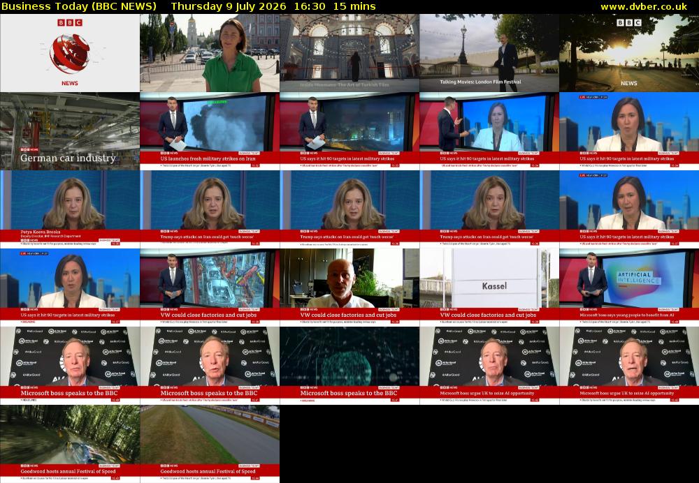 Business Today (BBC NEWS) Thursday 9 July 2026 16:30 - 16:45