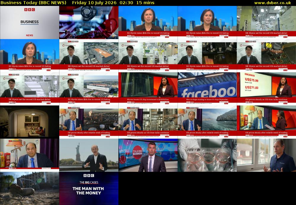 Business Today (BBC NEWS) Friday 10 July 2026 02:30 - 02:45