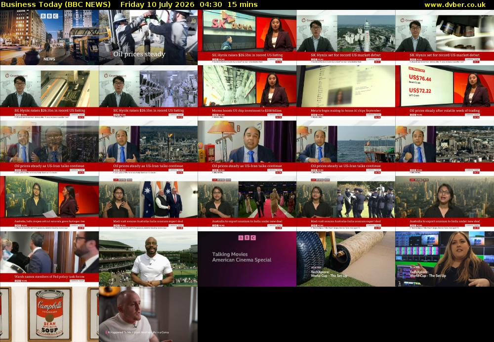 Business Today (BBC NEWS) Friday 10 July 2026 04:30 - 04:45