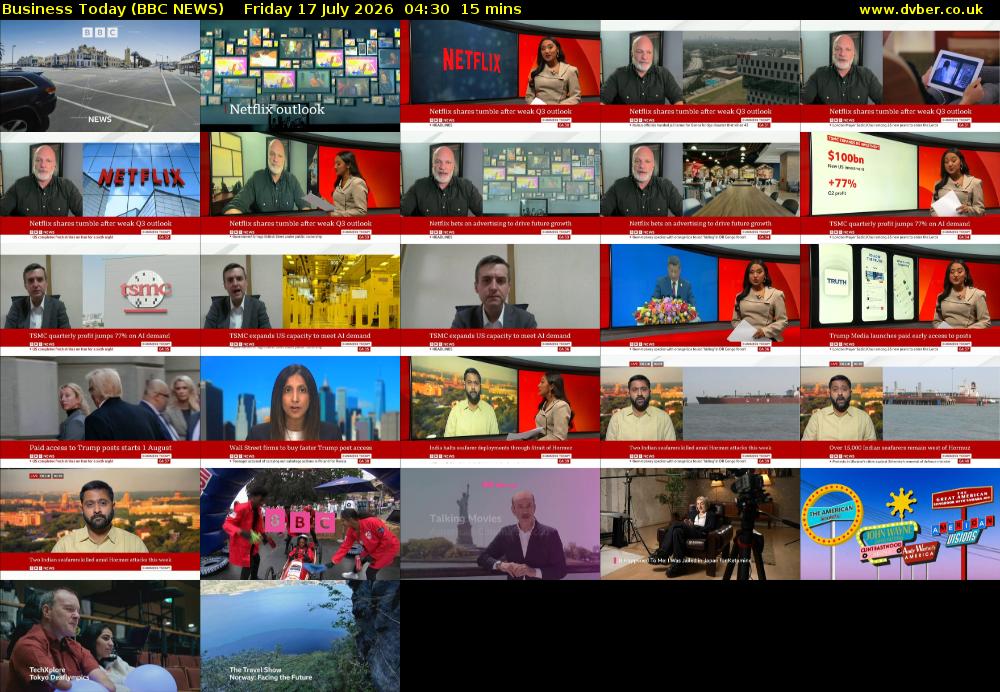Business Today (BBC NEWS) Friday 17 July 2026 04:30 - 04:45