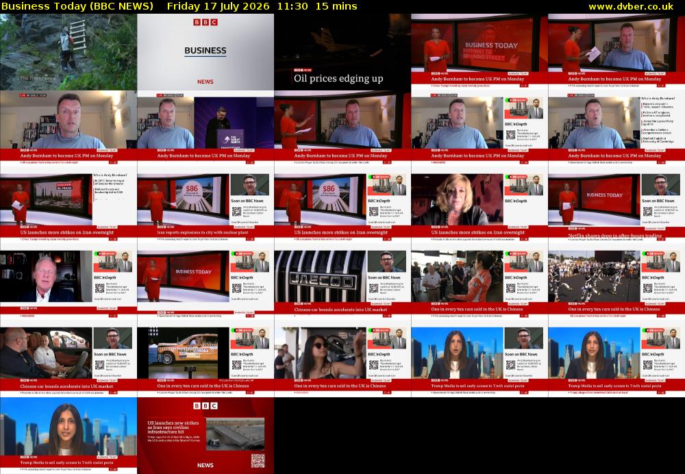 Business Today (BBC NEWS) Friday 17 July 2026 11:30 - 11:45