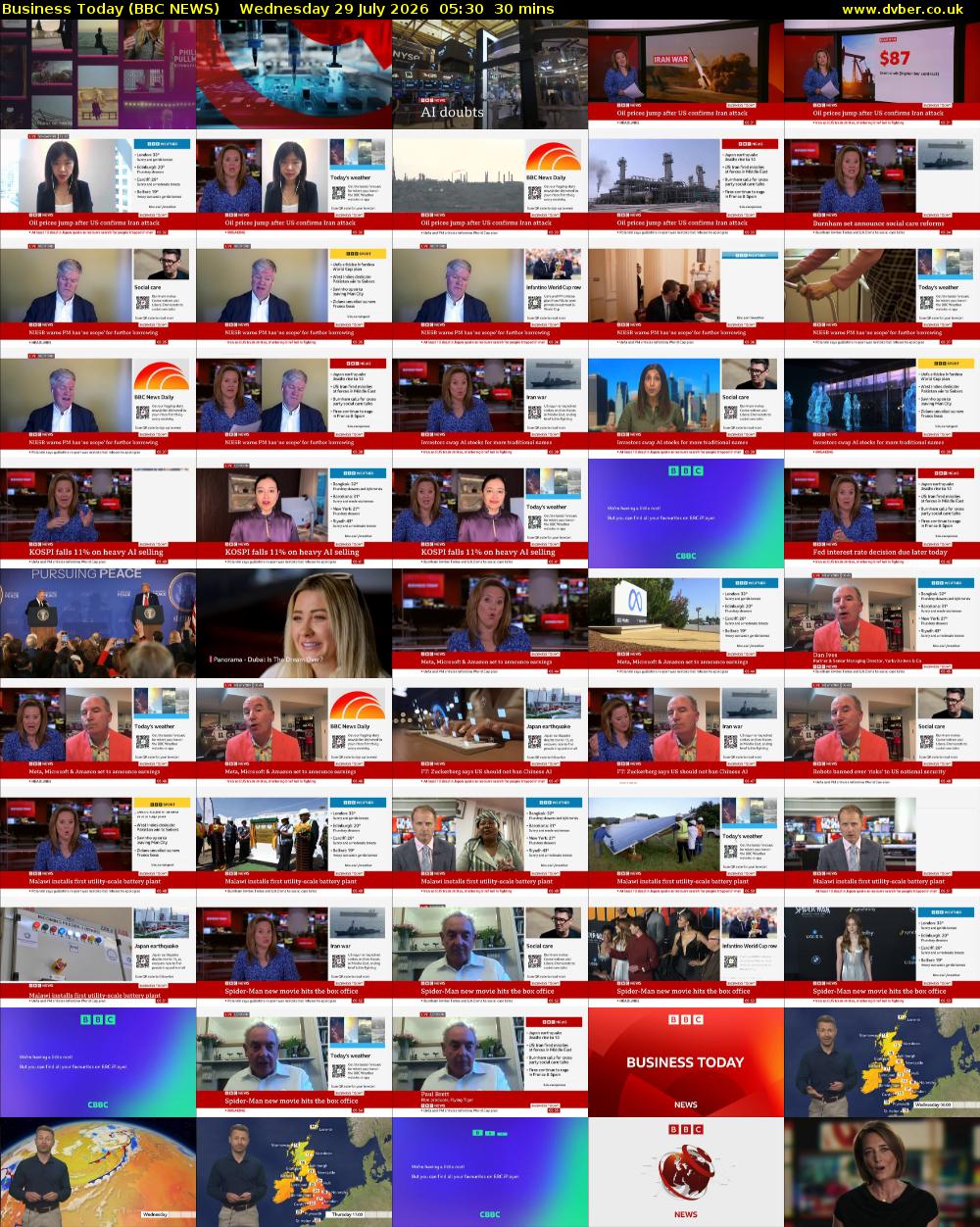 Business Today (BBC NEWS) Wednesday 29 July 2026 05:30 - 06:00