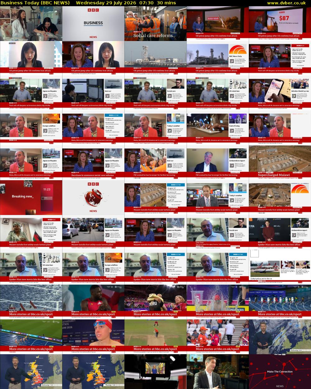 Business Today (BBC NEWS) Wednesday 29 July 2026 07:30 - 08:00