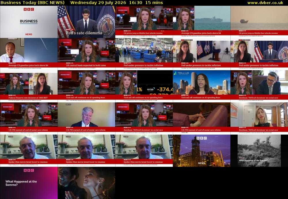 Business Today (BBC NEWS) Wednesday 29 July 2026 16:30 - 16:45
