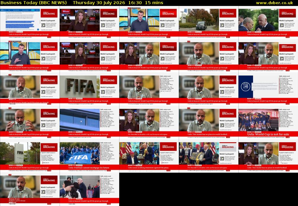 Business Today (BBC NEWS) Thursday 30 July 2026 16:30 - 16:45