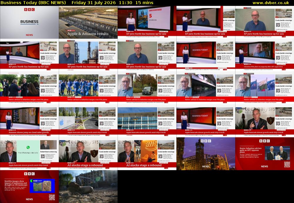 Business Today (BBC NEWS) Friday 31 July 2026 11:30 - 11:45