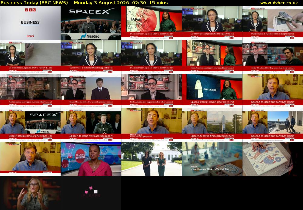 Business Today (BBC NEWS) Monday 3 August 2026 02:30 - 02:45