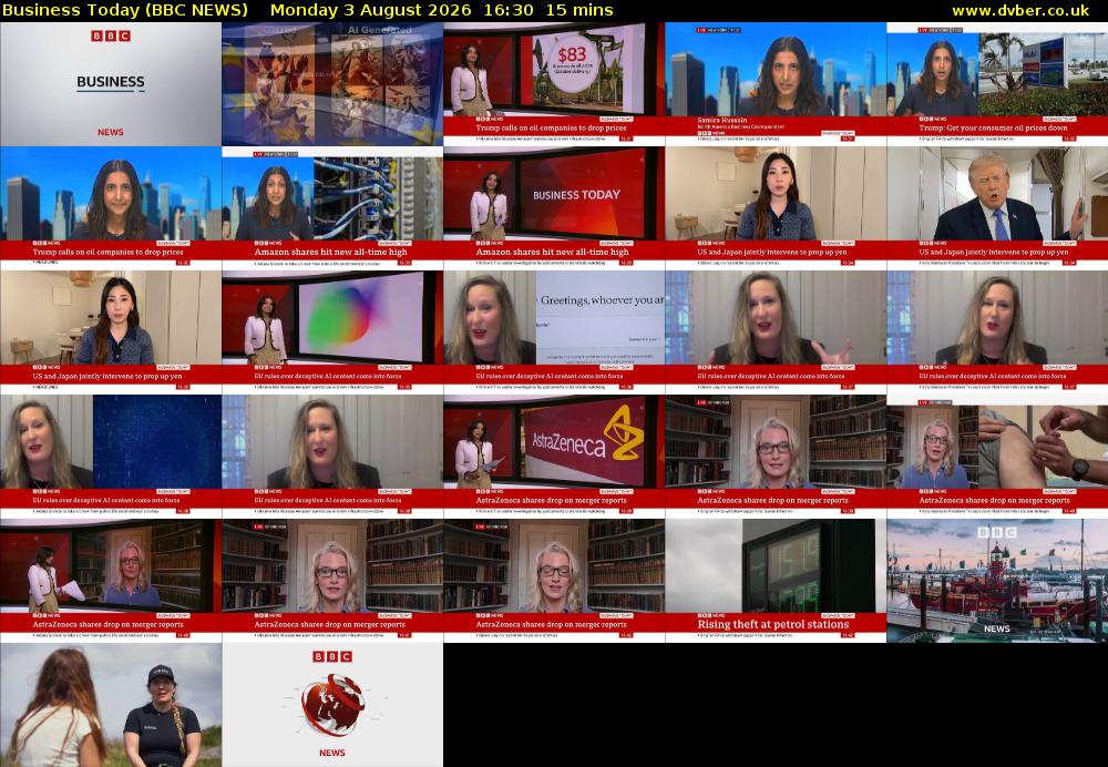 Business Today (BBC NEWS) Monday 3 August 2026 16:30 - 16:45
