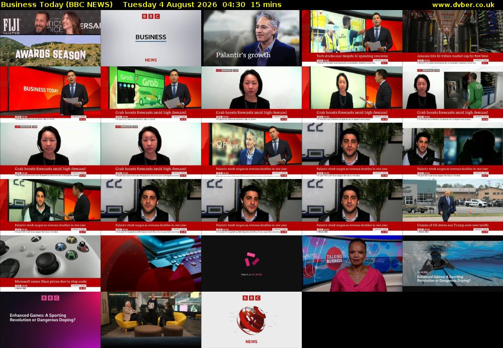 Business Today (BBC NEWS) Tuesday 4 August 2026 04:30 - 04:45