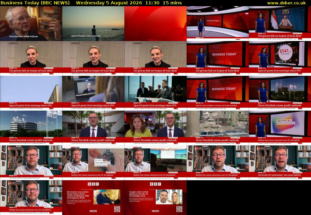 Business Today (BBC NEWS) Wednesday 5 August 2026 11:30 - 11:45