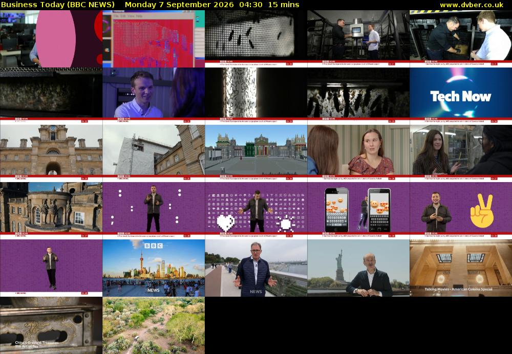 Business Today (BBC NEWS) Monday 7 September 2026 04:30 - 04:45
