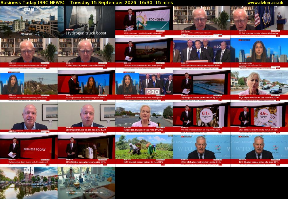 Business Today (BBC NEWS) Tuesday 15 September 2026 16:30 - 16:45