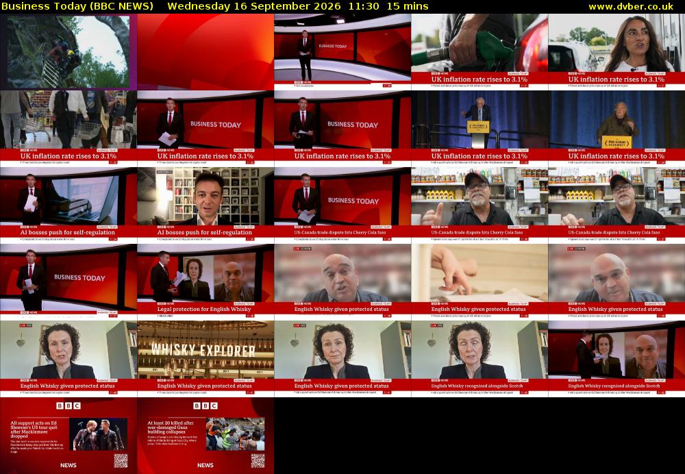 Business Today (BBC NEWS) Wednesday 16 September 2026 11:30 - 11:45