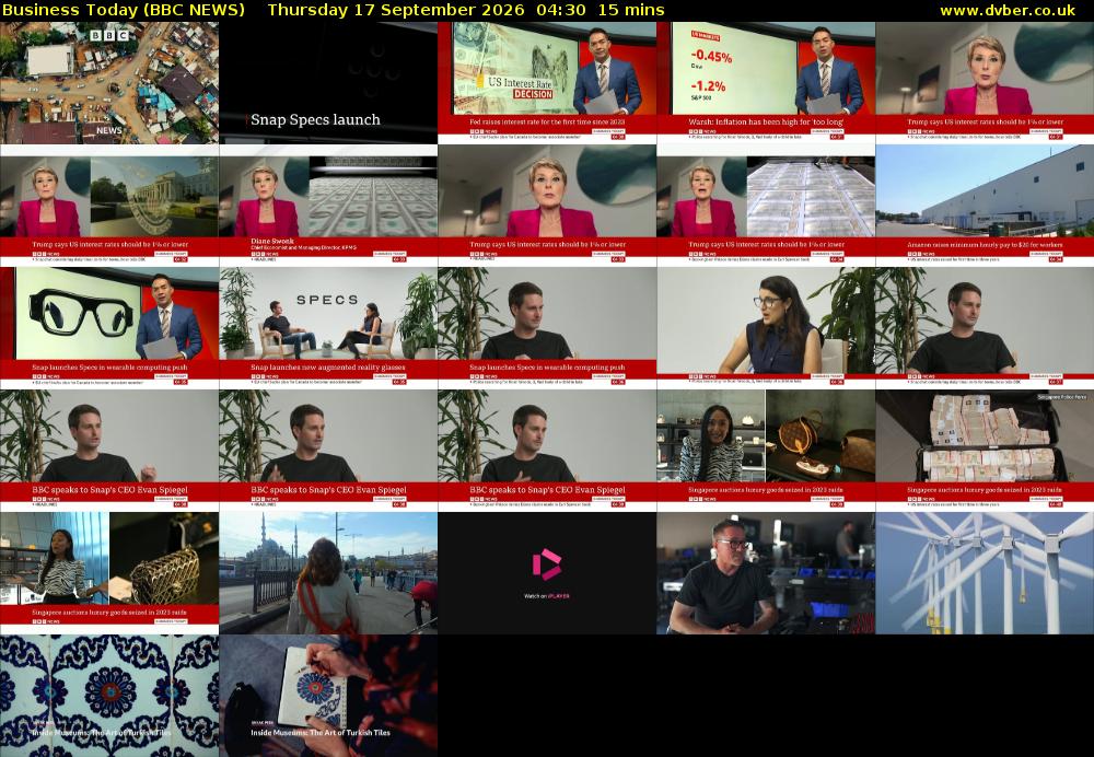 Business Today (BBC NEWS) Thursday 17 September 2026 04:30 - 04:45