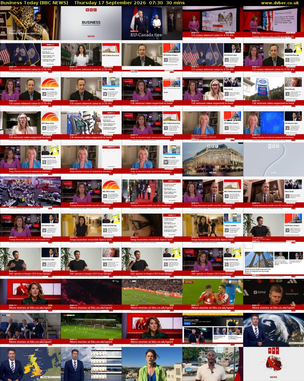 Business Today (BBC NEWS) Thursday 17 September 2026 07:30 - 08:00