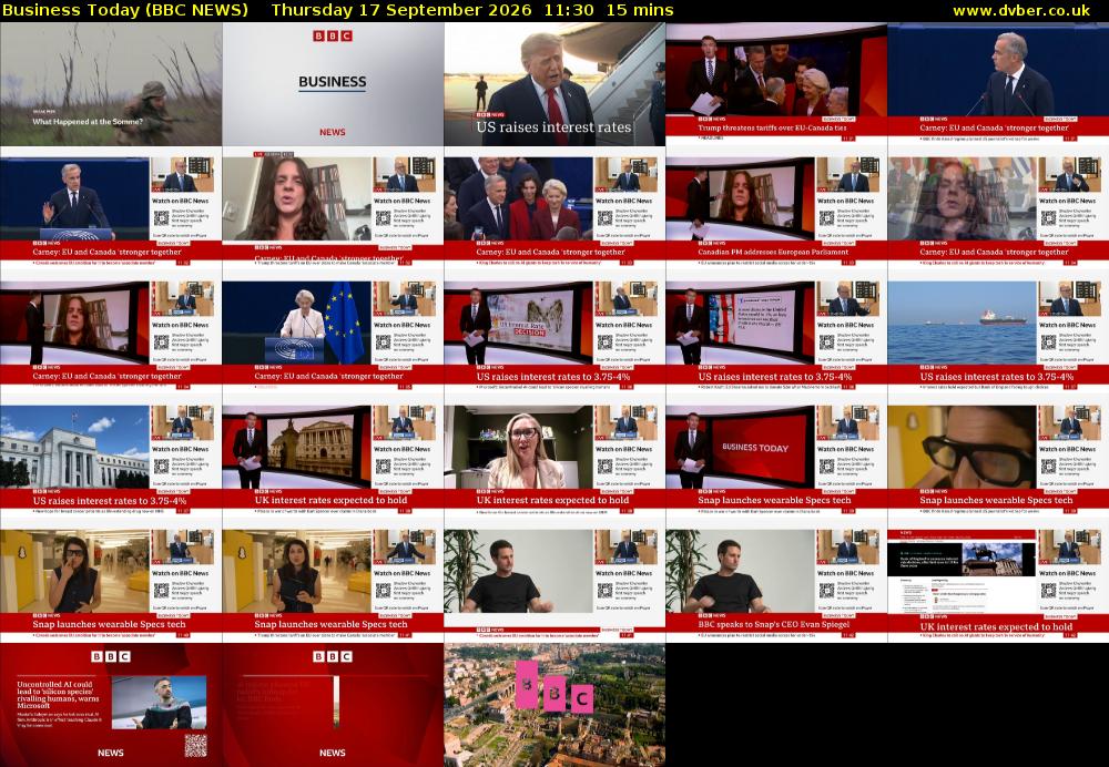 Business Today (BBC NEWS) Thursday 17 September 2026 11:30 - 11:45