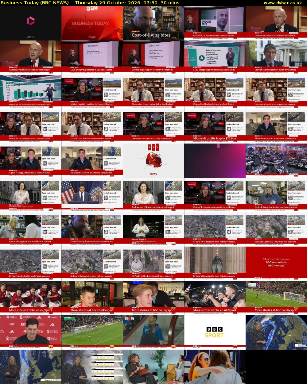 Business Today (BBC NEWS) Thursday 29 October 2026 07:30 - 08:00