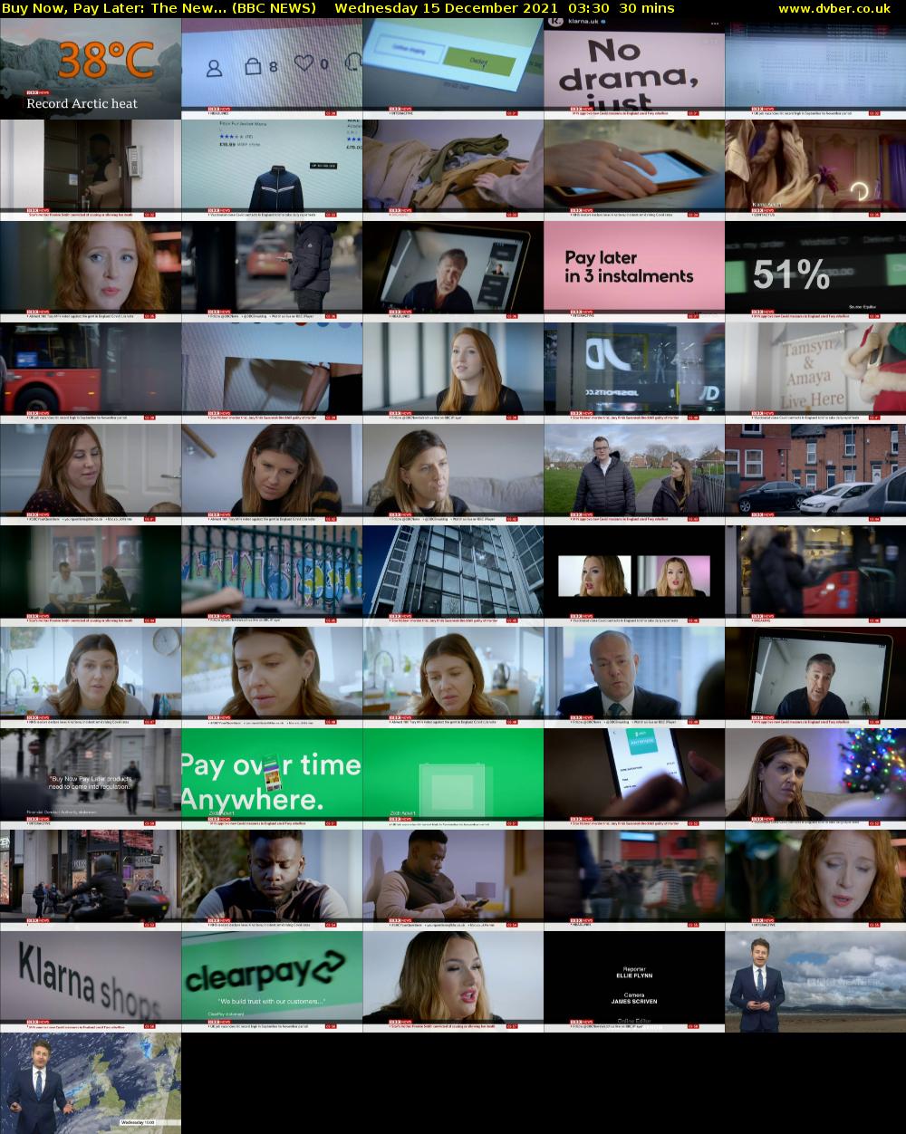 Buy Now, Pay Later: The New... (BBC NEWS) Wednesday 15 December 2021 03:30 - 04:00
