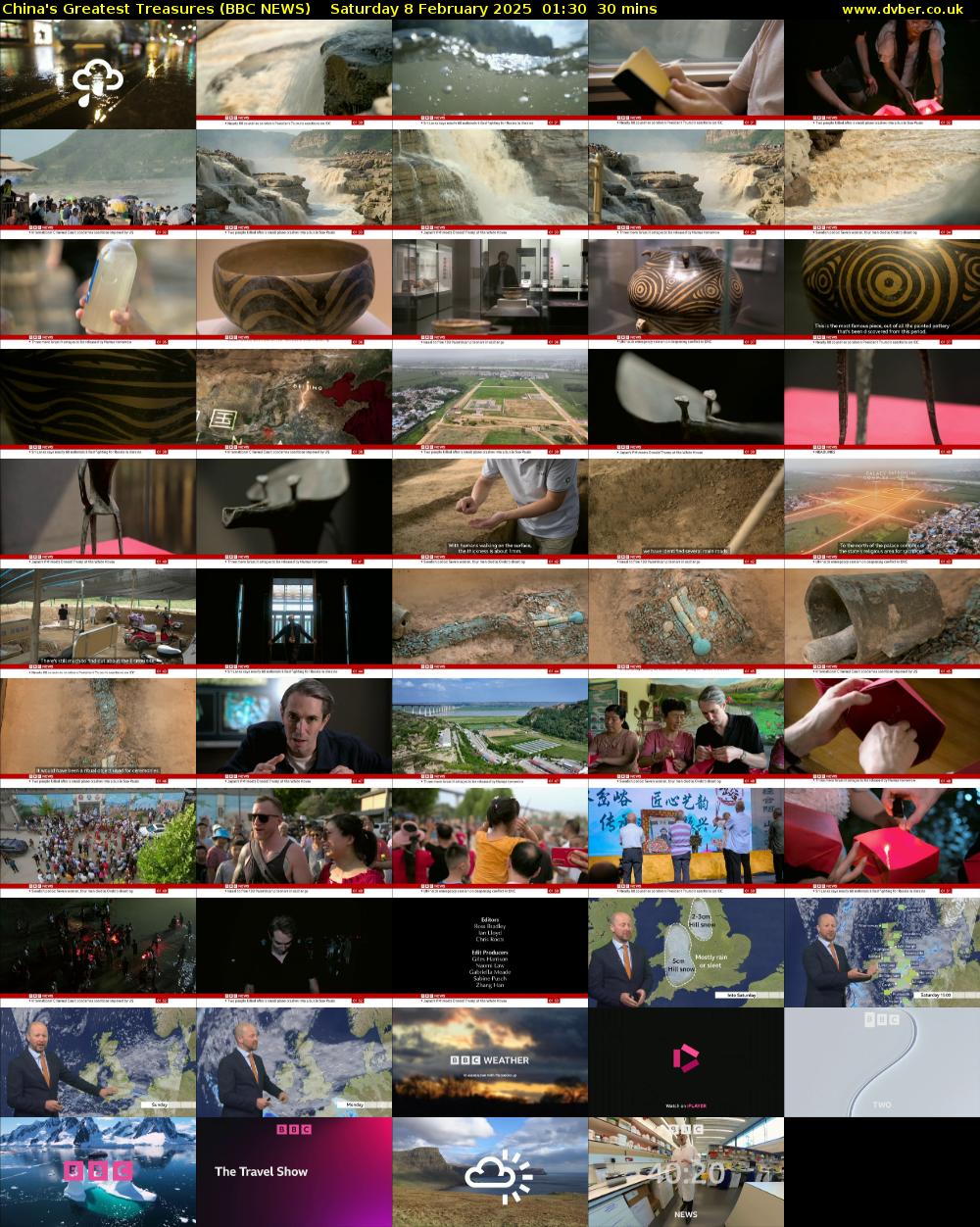 China's Greatest Treasures (BBC NEWS) Saturday 8 February 2025 01:30 - 02:00