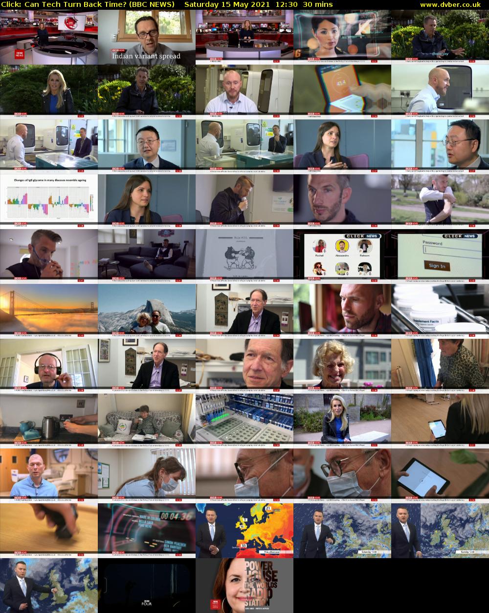 Click: Can Tech Turn Back Time? (BBC NEWS) Saturday 15 May 2021 12:30 - 13:00