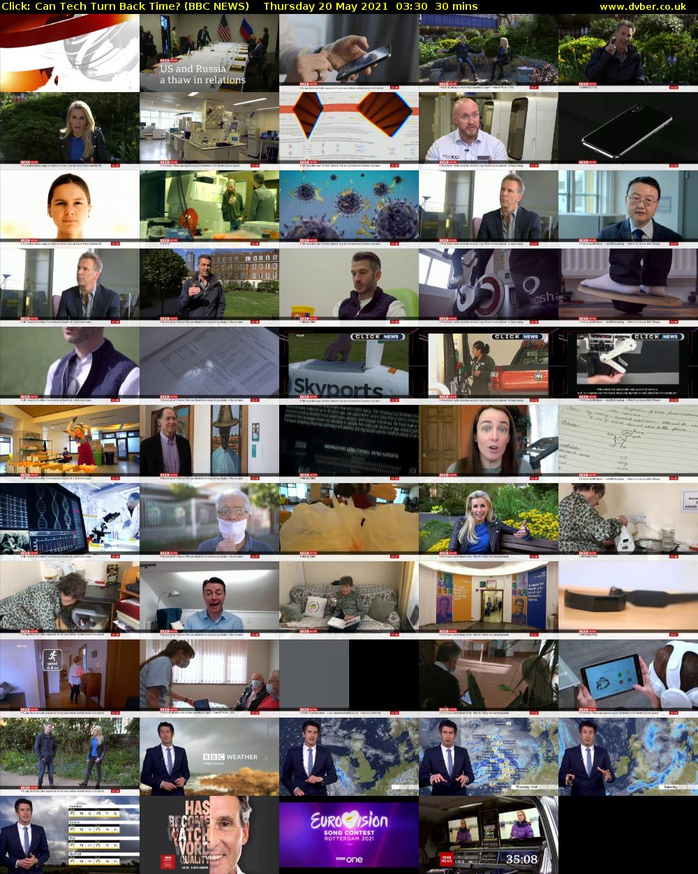 Click: Can Tech Turn Back Time? (BBC NEWS) Thursday 20 May 2021 03:30 - 04:00