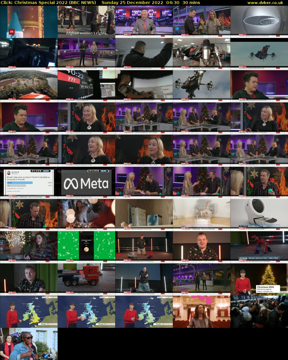 Click: Christmas Special 2022 (BBC NEWS) Sunday 25 December 2022 04:30 - 05:00