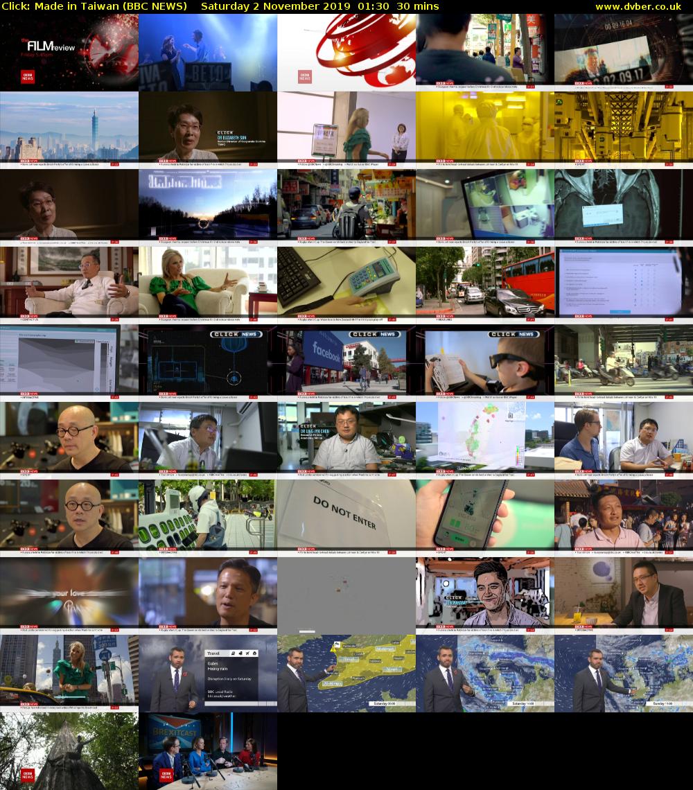 Click: Made in Taiwan (BBC NEWS) Saturday 2 November 2019 01:30 - 02:00